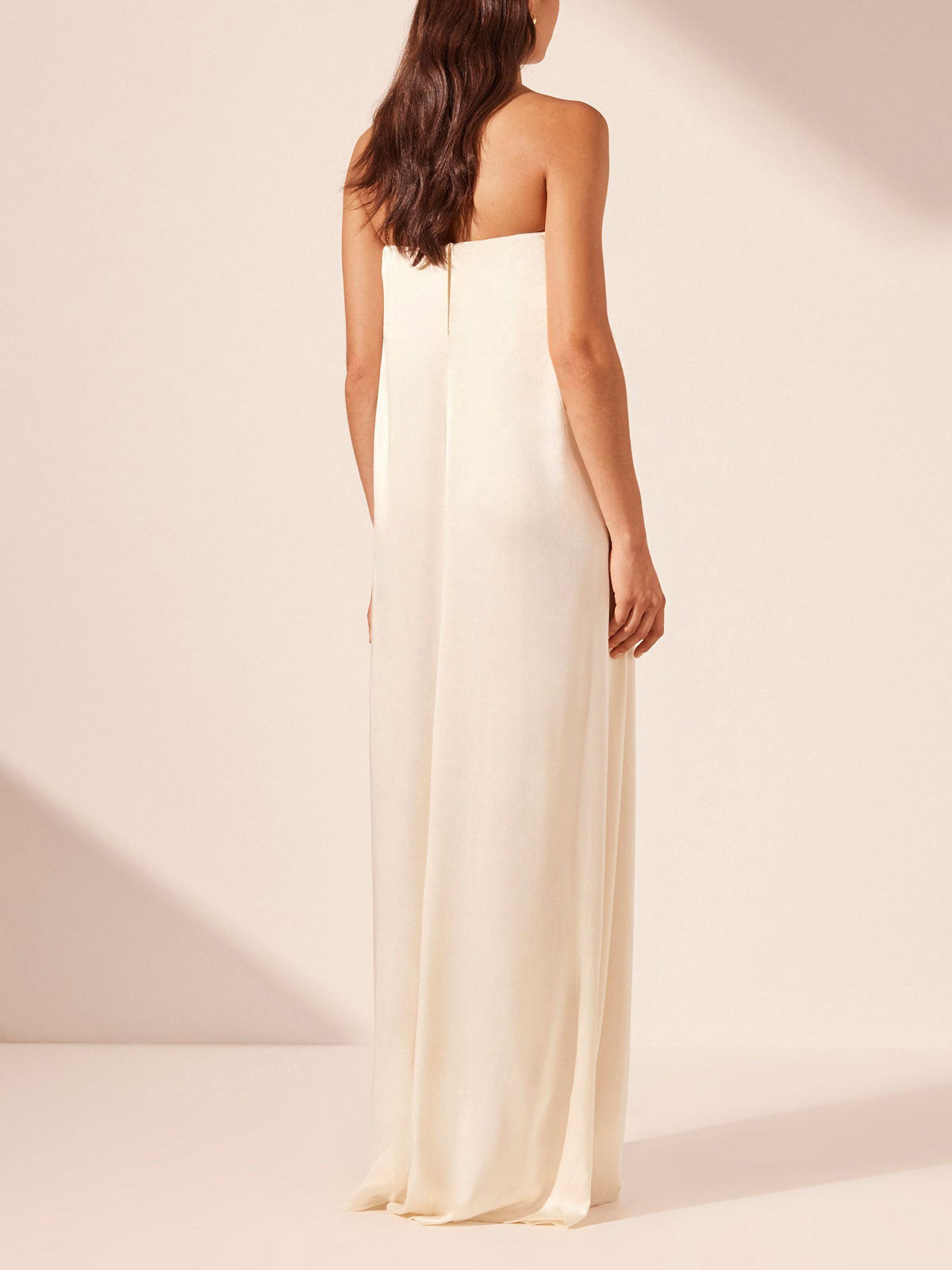 Elegante Satijnen Avondjurk Maxi Jurk