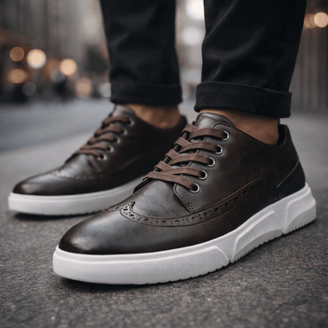 HARRINGTON LEATHER TRAINERS